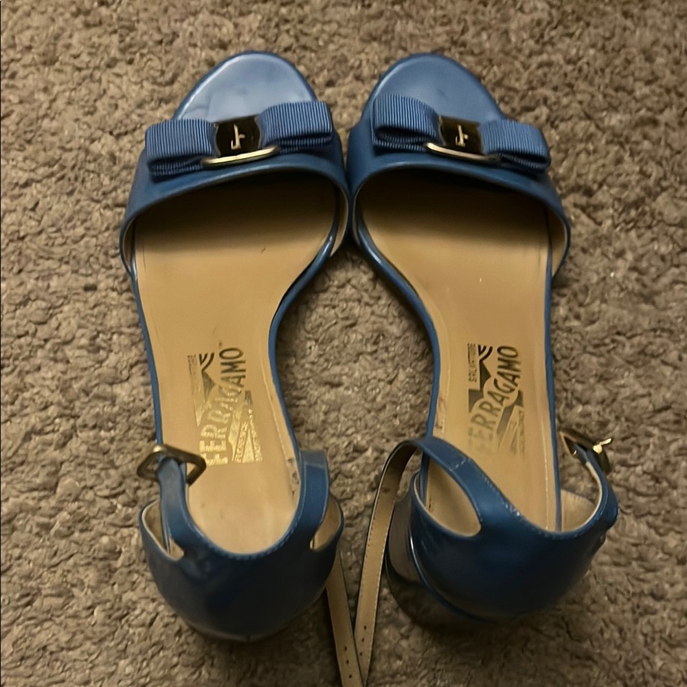 Salvatore Ferragamo Blue Women's Sandals